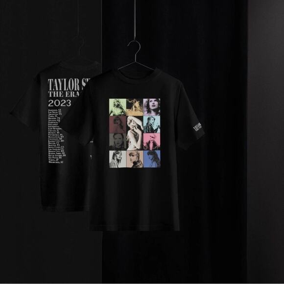 NEW Taylor Swift THE ERAS TOUR Through Vancouver II Black T-Shirt Tee sz 3XL - Picture 7 of 7